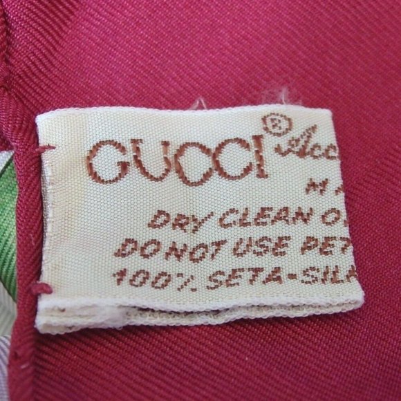 Authentic GUCCI Flora floral pattern scarf silk [Used] - Picture 11 of 11